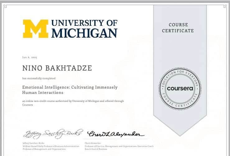 University of Michigan / Coursera